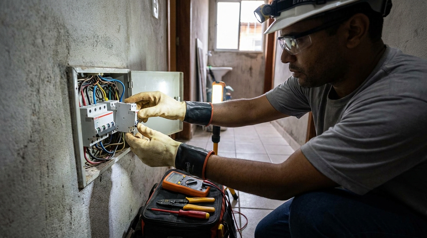 Instalacao de disjuntor profissional em Betim‑MG