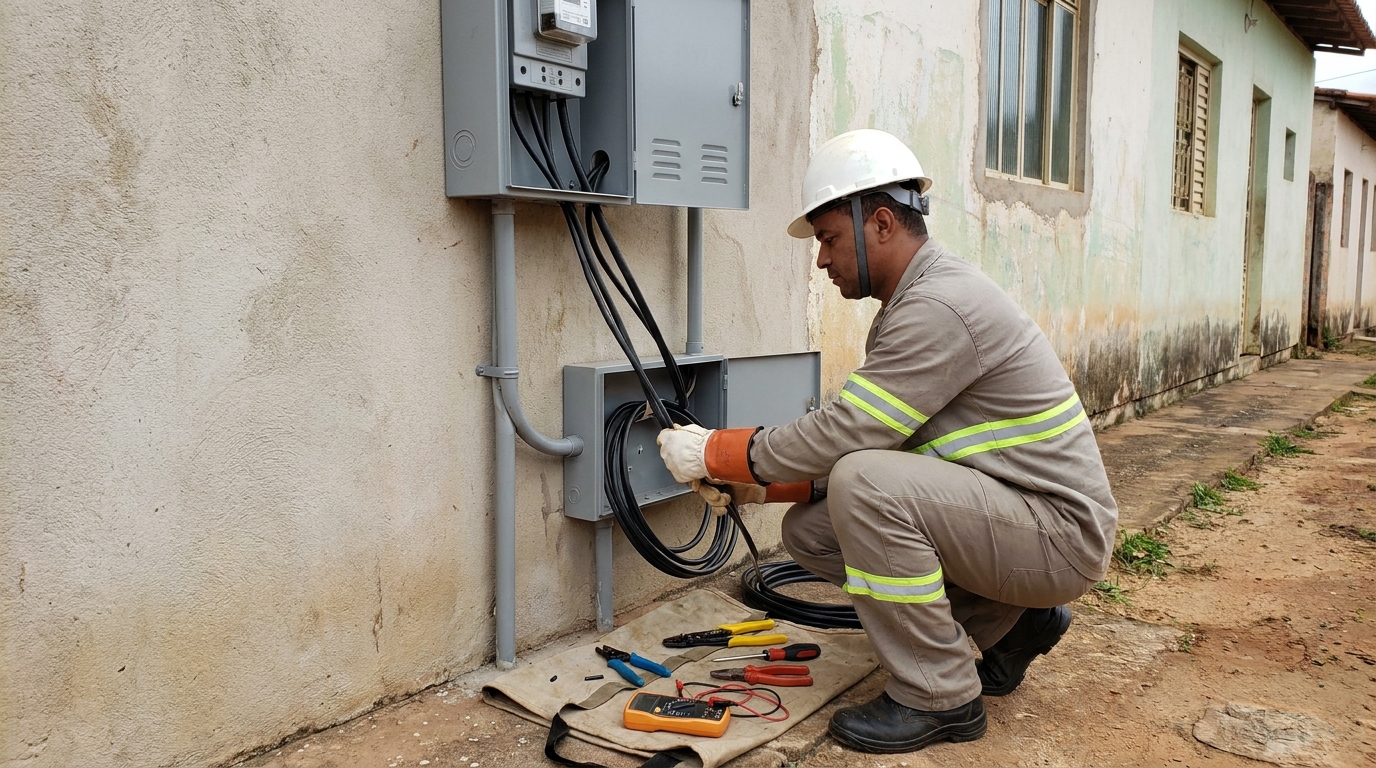 Troca de padrao de energia em Betim‑MG